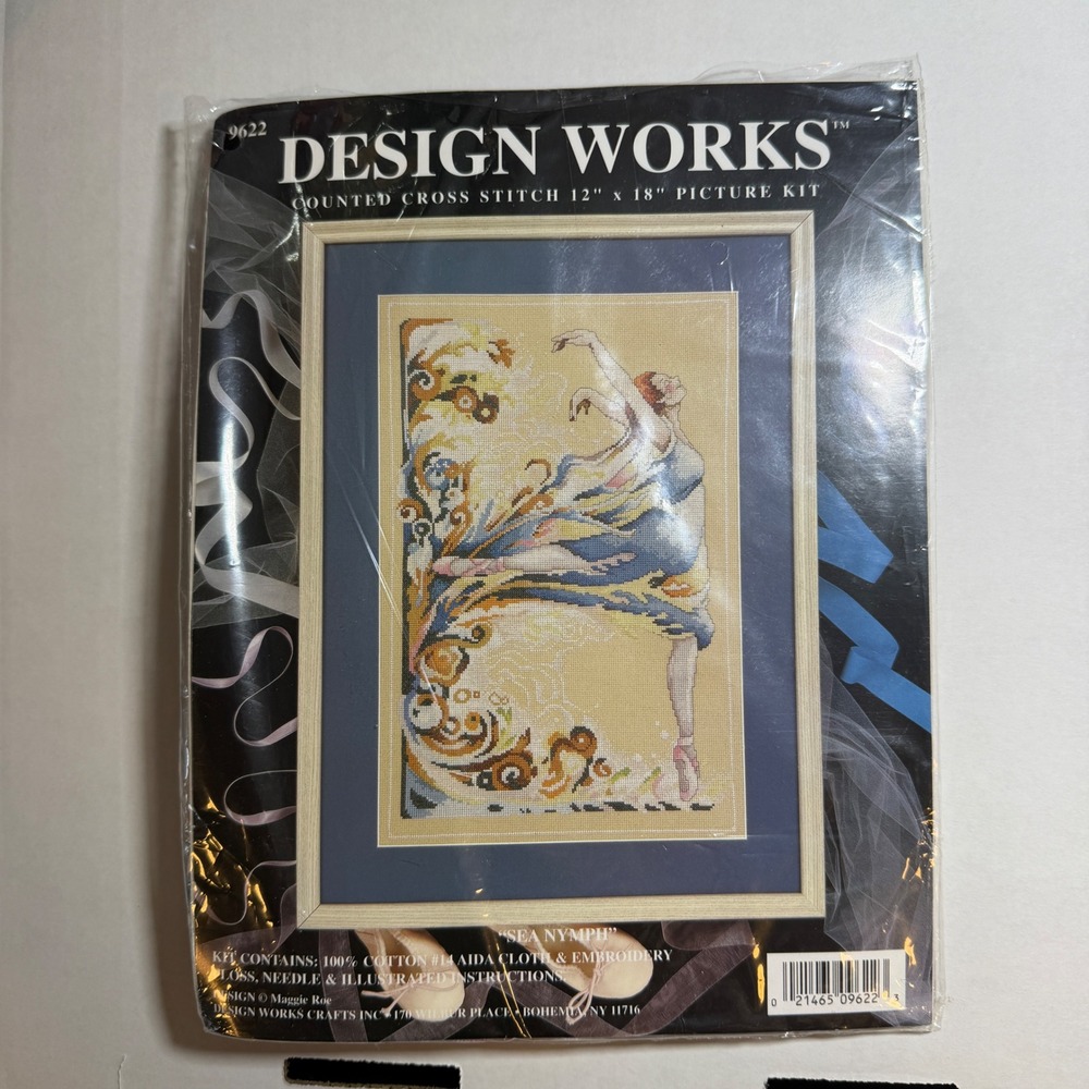Design Works Counted Cross Stitch Sea Nymph Kit 9622 Ballerina Maggie Roe Art
